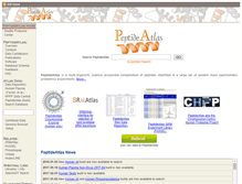 Tablet Screenshot of peptideatlas.org